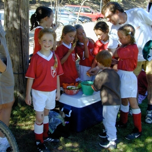 One of her first soccer teams... I can't believe I forgot the name!